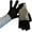 Black, variant on Two-Way Knit Gloves, Convertible Fingerless & Full Finger Gloves with Touchscreen Tips, Warm Acrylic Unisex Winter Gloves