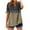 Gray A, variant on Women's V-Neck Button Down Tee Short Sleeve Tie Dye Ombre Top Loose Fit Casual Summer Blouse Comfortable for Everyday