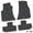 Black w/ Blue Insert, variant on Flextread Floor Mats for 11-24 Dodge Challenger RWD - Mopar Licensed Factory Fit - Black w/ White T/A Insert - Custom Vintage - 100% Made in USA