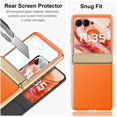 thumbnail image 4 of Funda YQODSZ para Motorola Razr 2024 con protección para bisagras, color naranja, 4 of 7