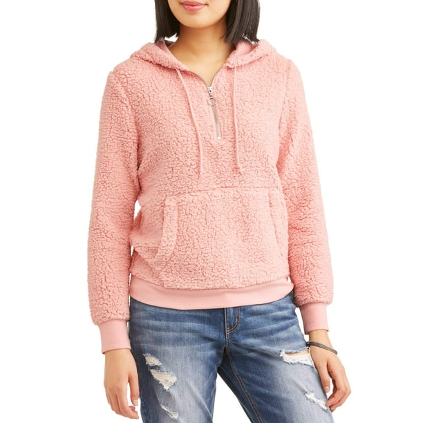 neon sherpa pullover