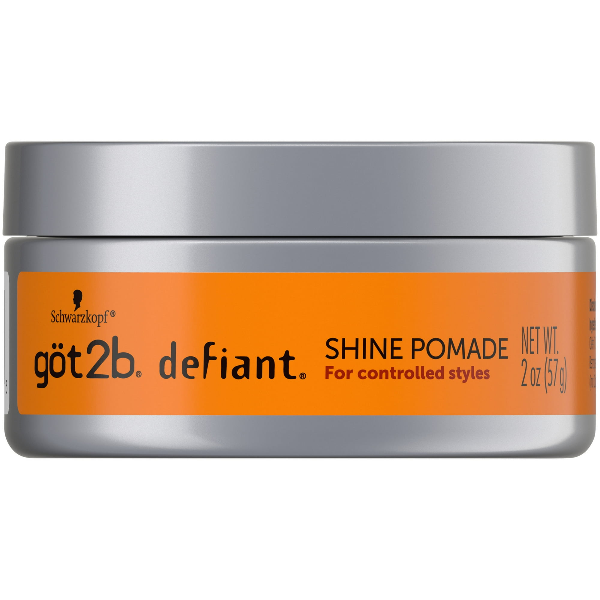 got2b Defiant Shine Pomade 2 Fl Oz High Shine Hair Styling Pomade for Men and Women Creates Texture Control & Light Hold Tames Unruly Hair Suitable for Short to Medium Styles