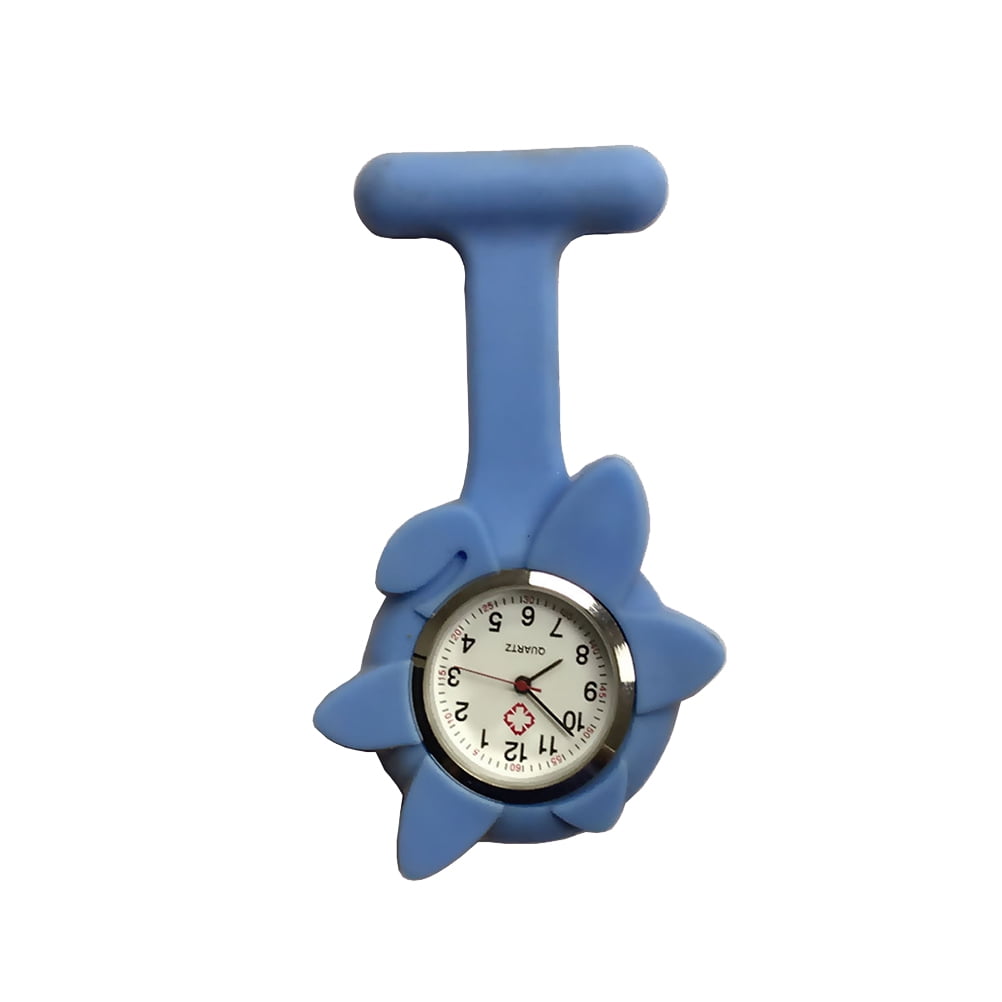 Silicone Pocket Watch Hanging Watch Doctor Nurse Watch Sunflower Shaped