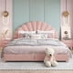 thumbnail image 3 of Solid Wood Pink Color Big Princess Children's Bed Girl Bed 2 To 14 Years Olds Kid Bed Bedroom Furniture Set Lit Enfant Fille My Lux Decor Round, 3 of 10