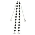 thumbnail image 2 of Pearl Beads Bra Strap Adjustable Fancy Wedding Bra Strap Intimates Accessory Black, 2 of 10