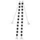 thumbnail image 2 of Correa de pers para mujer Macarena Correa de nupcial antideslizante Negro Correa de sujetador perla desmontable, 2 of 8