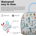 thumbnail image 3 of Womens Colorful Dinosaurs THIAGO Cacti Pattern Lunch Box for Work,Insulated Lunch Bag for Women,Loncheras Para Mujer,Leakproof Adult Lunch Bag for Work,Beach,Travel,Picnic,Camping, 3 of 7