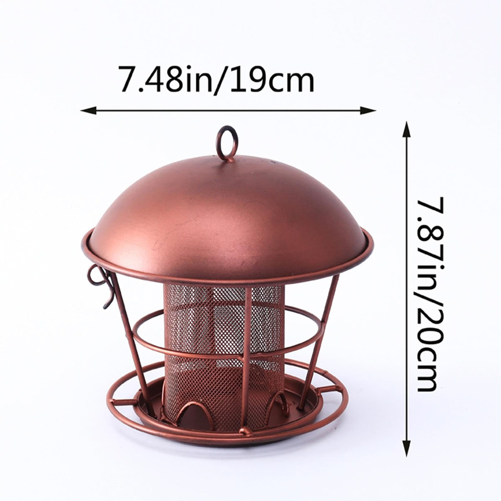 Copper Tube Wild Bird Feeder with Secure Installation Kit for Garden Yard Decoration and Squirrel
