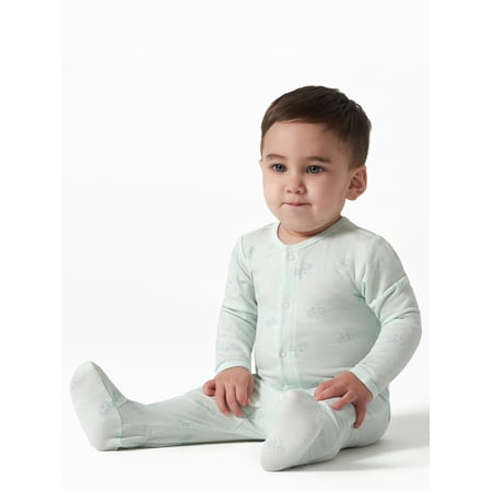

Modern Moments by Gerber Super Soft Baby Unisex Sleep n Play Footed Pajamas Sizes Preemie-6/9M