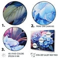 thumbnail image 3 of Designart "Purple Hydrangea Blooms II" Hydrangea Floater Framed Wall Art Prints, 3 of 5