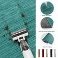 thumbnail image 6 of Dark Green Round Living Room Rugs 5 ft, Country Vintage Minimalist Solid Color Backdrop Washable Area Rug with Non-Slip Sturdy Edge Binding Round Carpet for Entryway Kitchen Bedroom Bathroom, 6 of 9
