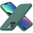 thumbnail image 7 of Entronix Silicone Soft Case Designed for iPhone 13 Mini Shockproof Durable Slim Fit, Olive Green, 7 of 7