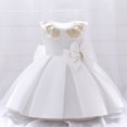 thumbnail image 2 of Baby/Toddler Girls Wrought Cloth Bow Princess Dress, 2 of 6