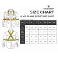 thumbnail image 4 of Flame Resistant High Visibility Hi Vis Shirt - 100% C - 7 oz (Small, Dark Grey), 4 of 9
