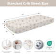 thumbnail image 2 of Little Grape Land Crib Sheets for Baby Boys Girls 3 Pack, 28"x 52" Extra Soft Microfiber Crib Sheet Set for Standard Crib & Toddler Mattress Pad, Animal, 2 of 8
