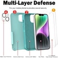 thumbnail image 6 of NIFFPD iPhone 14 Plus Case, Shockproof Full Coverage Protective Cover Phone Case for iPhone 14 Plus 6.7" Green, 6 of 7