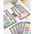 thumbnail image 5 of Easter Placemats Set of 4, Happy Easter Peeps Placemat for Dining Table Decorations, Bunny Black Buffalo Plaid Place Mats, Spring Table Mats for Kitchen Dinner Seasonal Holiday Party Decor, 5 of 6