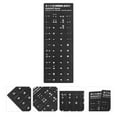 thumbnail image 3 of KAKOWELY 10pcs Keyboard Stickers Black Background with White Lettering Keyboard Skin,7.09X"X2.56"X0.2", 3 of 4