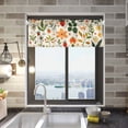 thumbnail image 2 of Yayeee Window Valance for Kitchen Farmhouse Rod Pocket Leaves Pattern Short Curtain for Living Room, 2 of 6
