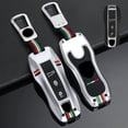 thumbnail image 4 of Car Key Fob Cover Case Protector Zinc Alloy Silicone Car Key Case Cover For Porsche Cayenne Panamera Cayman 911, 4 of 12