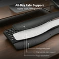 thumbnail image 6 of Ergonomic Backlit Keyboard Wired with Cushioned Wrist & Palm Rest, 7-Color Adjustable Backlight,Wave Keys for Windows/Mac-Black, 6 of 9