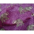 thumbnail image 4 of oneOone Silk Tabby Fabric Elephant Block Decor Fabric Printed BTY 42 Inch Wide, 4 of 4
