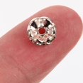 thumbnail image 4 of Bracelet Spacers Jewelry Making Pink Alloy and Glass Material for Handicraft Works 100Pcs, 4 of 5