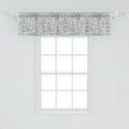thumbnail image 2 of Ambesonne Animal Print Window Valance, Monochrome Leopard, 42" x 12", Charcoal Grey and White, 2 of 3