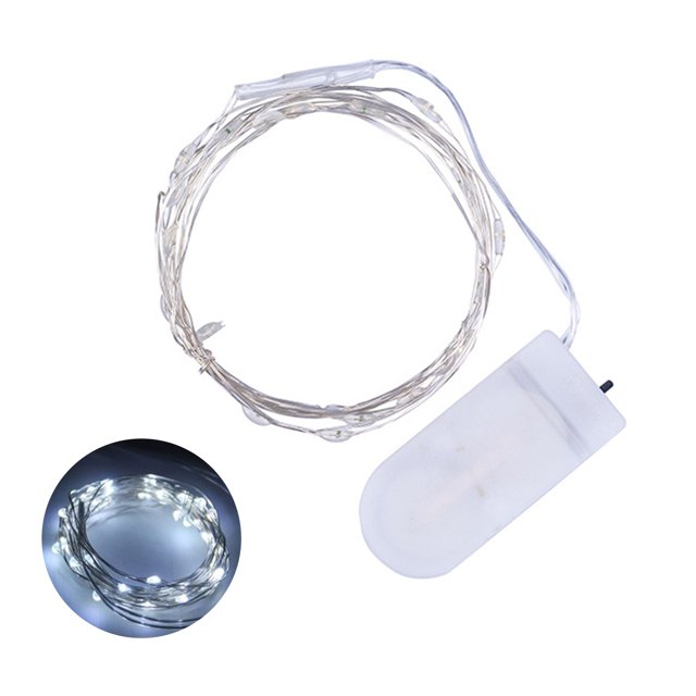 Cadena de lámpara 1 metro 10 LED Cadena de luces de hadas Twistable Lámpara de decoración plegable plegable IP65 Resistencia al agua para Navidad Festival de vacaciones de Navidad DIY Decoración de fi Andoer Cadena de lámpara