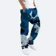 thumbnail image 2 of Men's Camouflage Print Cargo Pants Drawstring Elastic Waist Tapered Pockets, 2 of 8