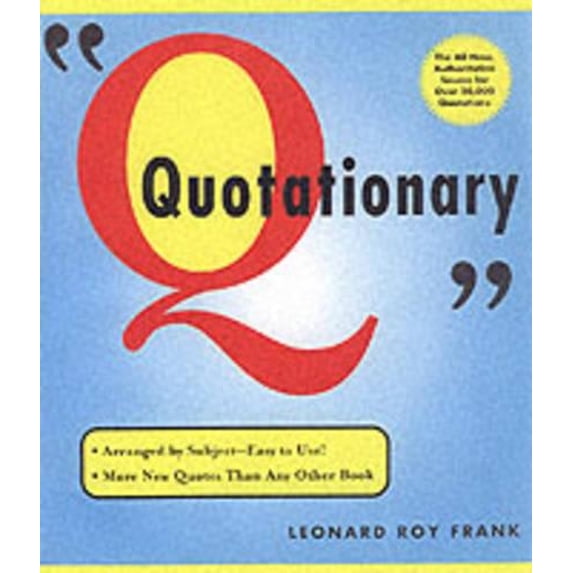 Pre-Owned Random House Webster's Quotationary Paperback