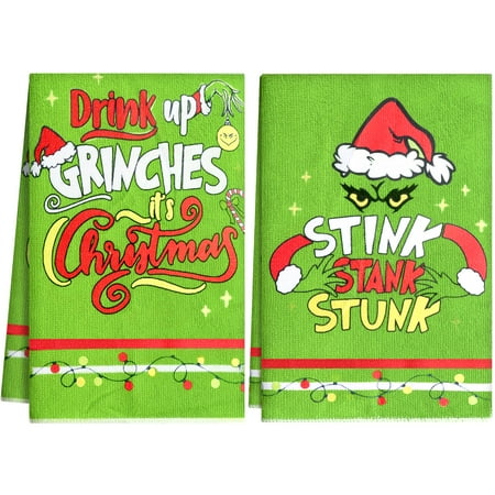 

Christmas Kitchen Bathroom Towels Decoration Set of 2 2024 Christmas Kitchen Dish Hand Towels Decor Xmas Decor for Kitchen Bathroom Christmas Housewarming Gifts for Host Hostess C49