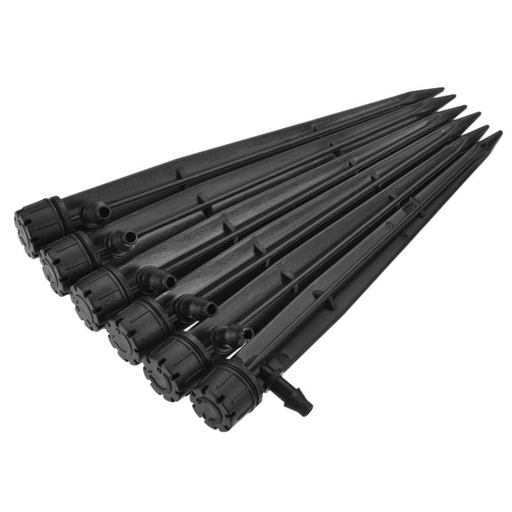 Uxcell 8 Holes Adjustable 360 Degree Drip Emitters for 1/4" Irrigation Tube Hose 30 Pack