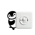 thumbnail image 2 of Vinyl Wall Art Decal - Little Penguin - 4.7" x 2" - Cute Animal Decor For Light Switch Window Mirror Luggage Car Bumper Laptop Computer Peel And Stick Skin Sticker Designs, 2 of 4