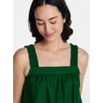 thumbnail image 5 of Time and Tru Women's Eyelet Embroidery Trim Tank Top, Sizes XS-XXXL, 5 of 6