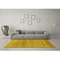 thumbnail image 3 of Ahgly Company Indoor Rectangle Abstract Yellow Modern Area Rugs, 2' x 5', 3 of 4