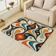 thumbnail image 2 of Geometric Living Room Rug - 5x6 Area Rugs, Boho Abstract Cozy Machine Washable Non Skid Rugs, Colorful Artistic Modern Low Pile Stain Resistant Large Carpets for Bedroom Dining Room College Dorm, 2 of 7