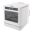 thumbnail image 2 of TFCFL 1.8 Gallon Portable Mini Dishwasher Countertop Dishwasher Household Mini Dishwasher 800W 110V, 2 of 16