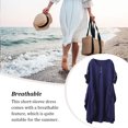 thumbnail image 3 of Jumpingount Vestidos holgados Suavidad exquisita Suministros para mujeres Ropa de manga corta Accesorios de verano con bolsillos de cuello de Vestidos Jumpingount AP012036-00, 3 of 6