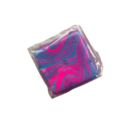 Nice Cube Squishy Toys , Adults Squishies Anxiety Relief Maltose Ball, Ice Squishys Sugar Sensory Toy for ADHD Autism, Novel Design Cool Colorful Fidgets Cubes (Pink)