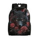 thumbnail image 1 of Fotbe Rose Full Moon Black Wolf Mochila de Viaje para Laptop, Mochila Ejecutiva Delgada y Resistente 15.6", 1 of 8