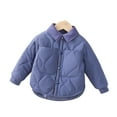 thumbnail image 2 of Esaierr Toddler Girls Boys Puffer Jacket Kids Cotton Jacket Winter Coat Long Sleeve Solid Color Warm Outwear for 1-12Y, 2 of 5