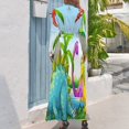 thumbnail image 3 of Dinosaur Palm Tree Women's Long Dress Long Sleeves Dress Vintage Dresses Party Maxi Dress High Waist Dress, 3 of 4