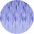 thumbnail image 1 of Ahgly Company Machine Washable Indoor Round Transitional Light Slate Blue Area Rugs, 8' Round, 1 of 7