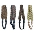 thumbnail image 3 of Fashion Women Braided Wig Hair Hoop Hairpiece Wide Headband Headwear Accessory, 3 of 8