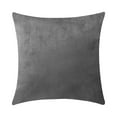 thumbnail image 1 of Funda de almohada de terciopelo cuadrado con forma de almohada, color sólido, decoración de sofá, funda de almohada, gris claro sidaley HA003042-07, 1 of 6