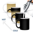 thumbnail image 4 of 3dRose, Pretty Gold On Gold Faux Foil Quatre Pattern, 11oz Magic Transforming Mug, 4 of 8