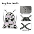 thumbnail image 4 of Bingfone Cute Animal with Cow Drawstrings Backpacks Bags for Men Women Gym Drawstrings Bag-Small, 4 of 6