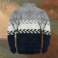 thumbnail image 6 of Men's Flag Print Stand Collar Sweatshirt with 3 Buttons, Outdoor Casual Button Front Pullover for Spring Fall,Navy,L, 6 of 6
