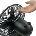 thumbnail image 4 of Hunter 90603 All Metal Retro Oscillating Table Fan w/3 Speeds, Matte Black, 4 of 5